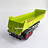 Радіокерований трактор з причепом 50 см, акумулятор 3.7V, світло, гумові колеса (Зелений), фото 7