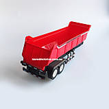 Радіокерований трактор з причепом 50 см, акумулятор 3.7V, світло, гумові колеса (Червоний), фото 7