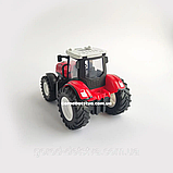 Радіокерований трактор з причепом 50 см, акумулятор 3.7V, світло, гумові колеса (Червоний), фото 5