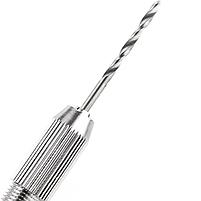 Ручна міні-дриль зі свердлами для дерева пластику та плат . Міні-дриль механічна з 10 свердлами срібляста, фото 10