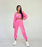 Костюм спортивний велюровий трійка в кольорах 9663, фото 2