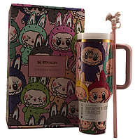 Термос термочашка Stanley Quencher H2.0 Tumbler з нержавіючої сталі 1,18 л Labubu Colorful KT6007868 solve