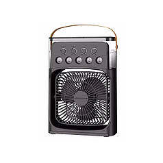 Портативний мінікондиціонер Lesko Mini Cooling Fan USB Black з функцією зволоження повітря