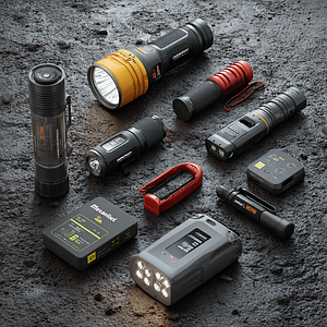 Ліхтарі, ліхтарики, налобні ліхтарі.