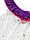 Майка для дівчинки LC Waikiki білого кольору на одне плече з фіолетовими кольорами, фото 2