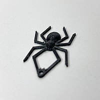 Підвіски гумові Finding Кулон павук Хеллоуїн Чорний 40 мм х 24 мм х 3.2 мм