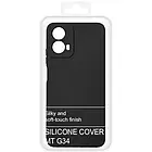 Силіконовий чохол Soft Silicone Case для Motorola G34 (чорний), фото 3