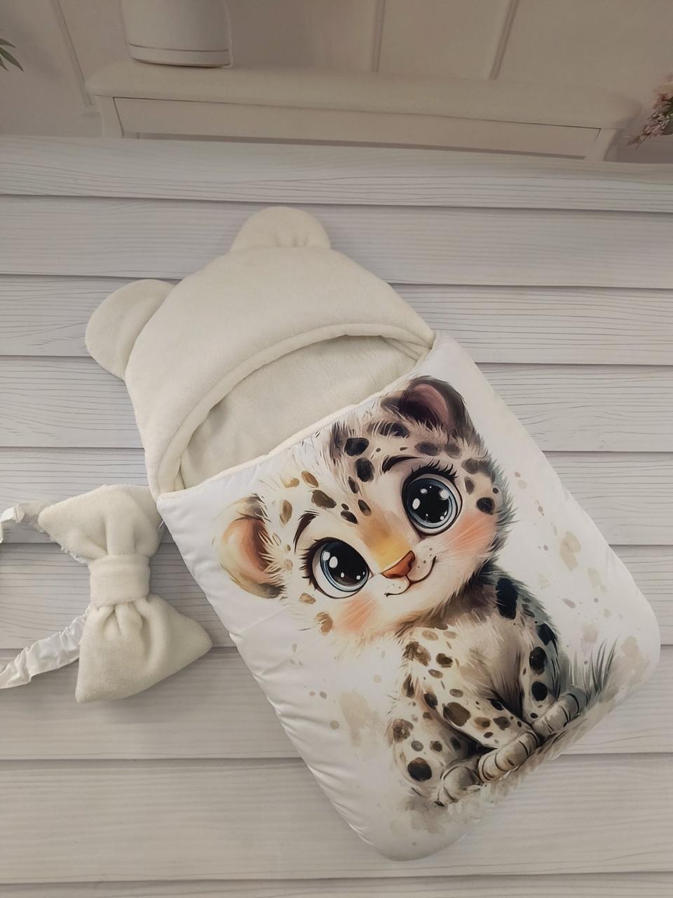 Зимовий зимовий конверт на виписку 2в1 чохол в коляску дитячий спальник Конверт-мішок на виписку