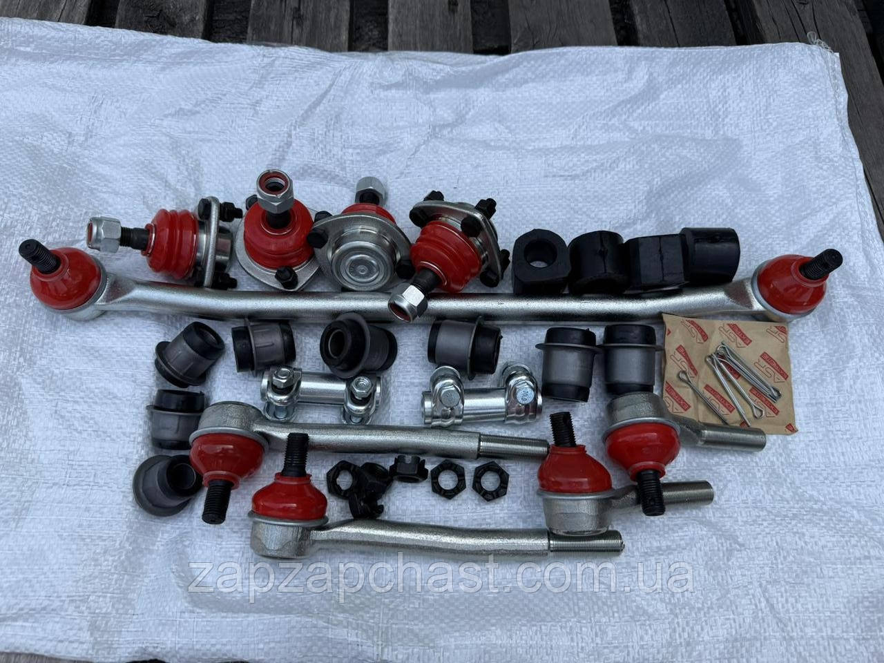 Ремкомплект передньої підвіски ВАЗ 2101 – 2107 ASR EXTREME (шарові, сайлентблоки, втулки, кермова трапеція), фото 1