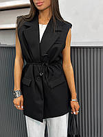 Жилетка жіноча, тканина костюмка, розмір 42-44, 44-46