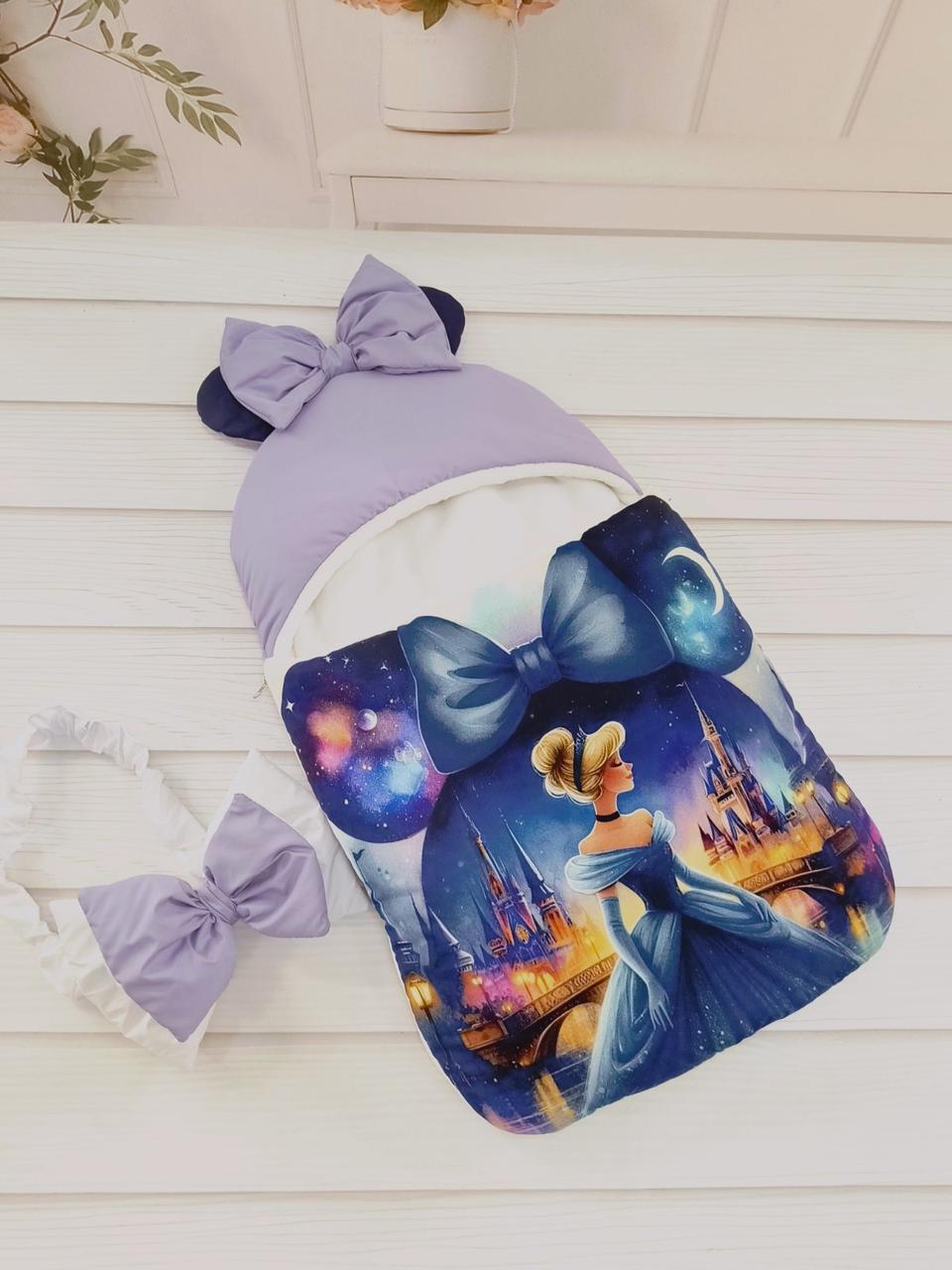 Зимовий зимовий конверт на виписку 2в1 чохол в коляску дитячий спальник Конверт-мішок на виписку