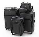 Набір дорожніх валізок текстиль 3 шт. + сумка й органайзер TAG R30948-Grey, фото 4