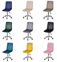 Стул Melvin (Fred) CH-Office хромированная крестовина Ø 530 мм с колесиками, мягкое сиденье