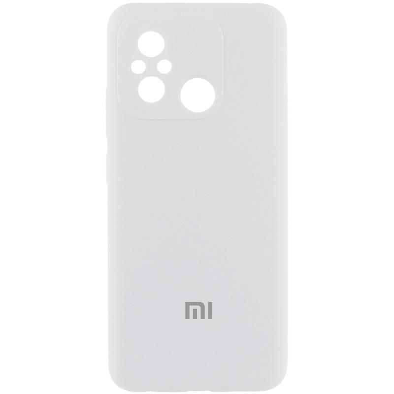 Чохол Silicone Cover Lakshmi Full Camera (AA) для Xiaomi Redmi 12C | Мікрофібра Білий / White, фото 1