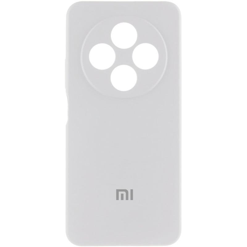Чохол Silicone Cover Lakshmi Full Camera (AA) для Xiaomi Redmi 14C / Poco C75 | Мікрофібра Білий / White, фото 1