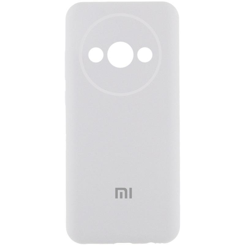 Чохол Silicone Cover Lakshmi Full Camera (AA) для Xiaomi Redmi A3 | Мікрофібра Білий / White, фото 1