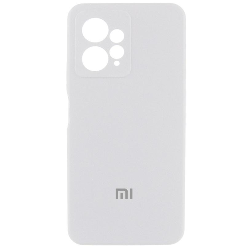 Чохол Silicone Cover Lakshmi Full Camera (AA) для Xiaomi Redmi Note 12 4G | Мікрофібра Білий / White, фото 1