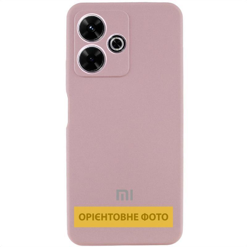 Чохол Silicone Cover Lakshmi Full Camera (AA) для Xiaomi Redmi Note 13 4G | Мікрофібра Рожевий / Pink Sand, фото 1