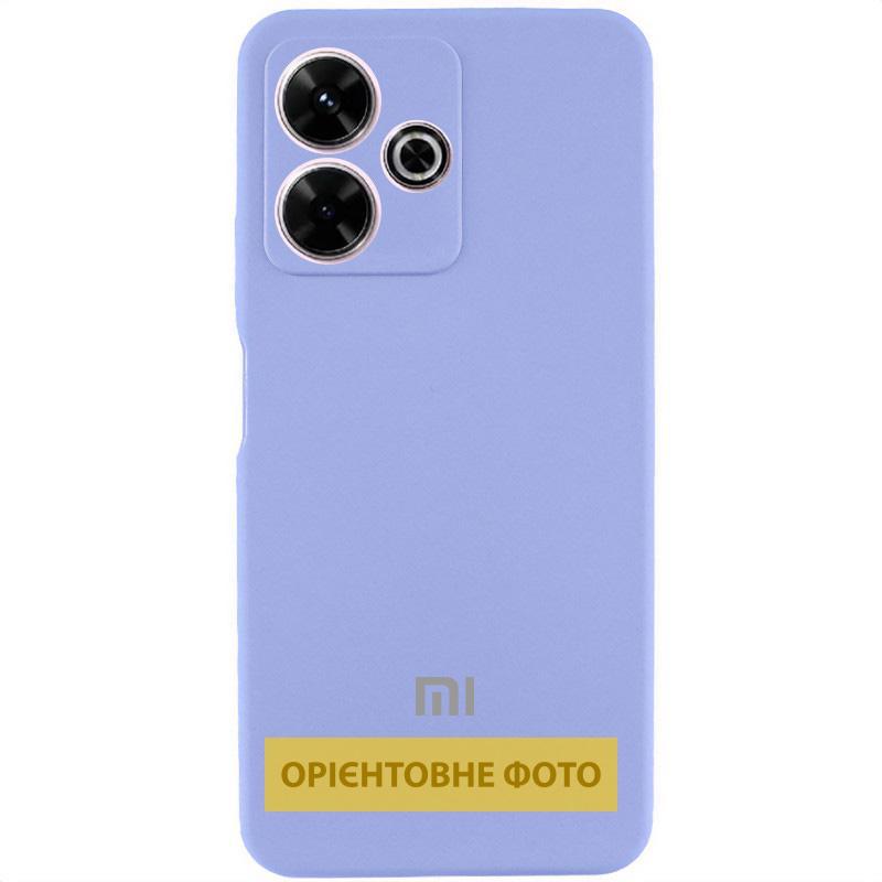 Чохол Silicone Cover Lakshmi Full Camera (AA) для Xiaomi Redmi Note 12 Pro 4G | Мікрофібра Бузковий / Dasheen, фото 1
