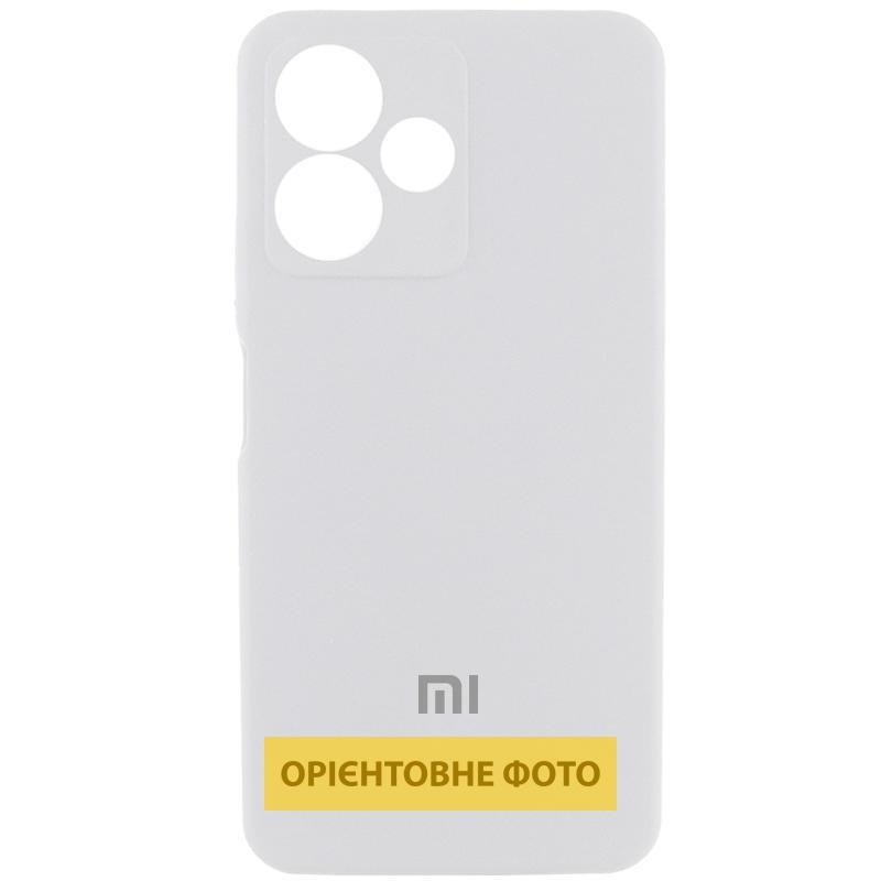 Чохол Silicone Cover Lakshmi Full Camera (AA) для Xiaomi Redmi Note 13 4G | Мікрофібра Білий / White, фото 1
