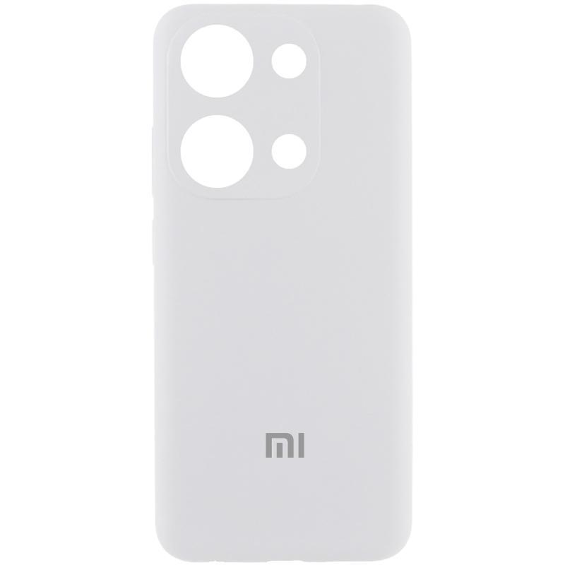 Чохол Silicone Cover Lakshmi Full Camera (AA) для Xiaomi Poco X6 | Мікрофібра Білий / White, фото 1