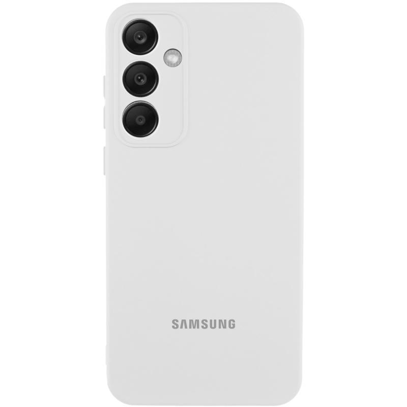 Чохол Silicone Cover Lakshmi Full Camera (AA) для Samsung Galaxy S25+ | Мікрофібра Білий / White, фото 1
