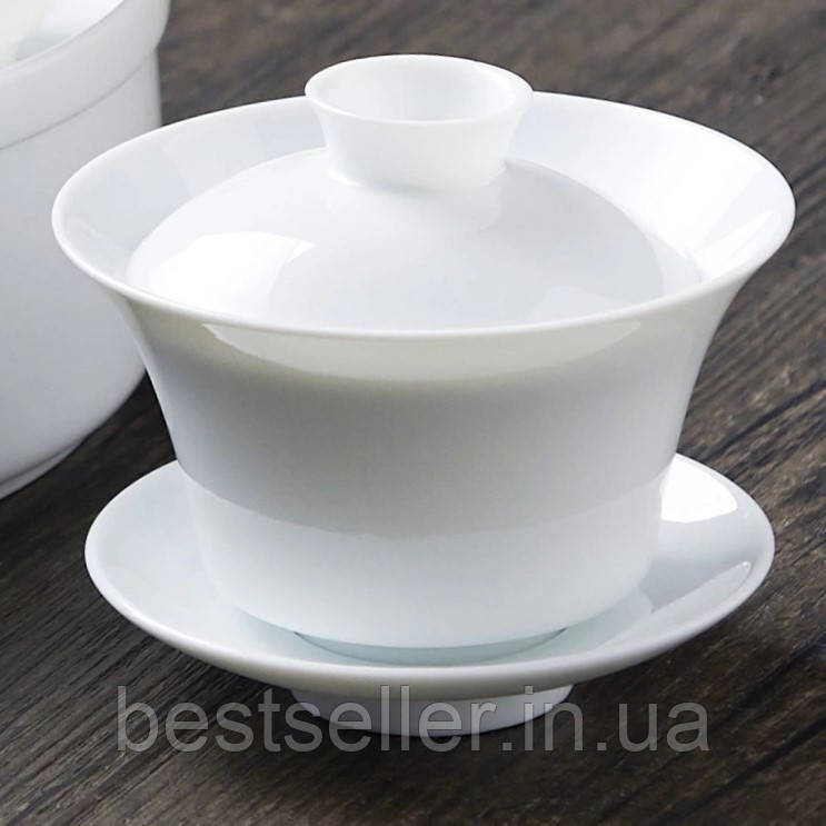 Гайвань порцелянова біла 130 мл