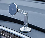 Автотримач XO C148 Universal Magnetic metal 360° rotating Holder Silver, фото 3