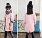 Модне дитяче трикотажне пальто для дівчинки, Рожевий, фото 2