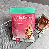 Зубна нитка на тримачі Dr.Emma Orthodontic flosser для брекетів, 60 шт