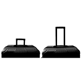 Дорожній набір туристичних валіз комплект 3 штуки чорнийTrizand 26661 Польща, фото 4