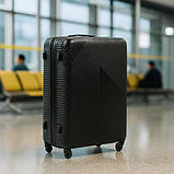 Дорожній набір туристичних валіз комплект 3 штуки чорнийTrizand 26661 Польща, фото 2