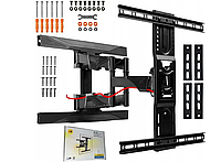 Настінне кріплення монітора, Регульований кронштейн для тв (45-75 inch, до 45.5 кг), Кронштейн похилий, DVS