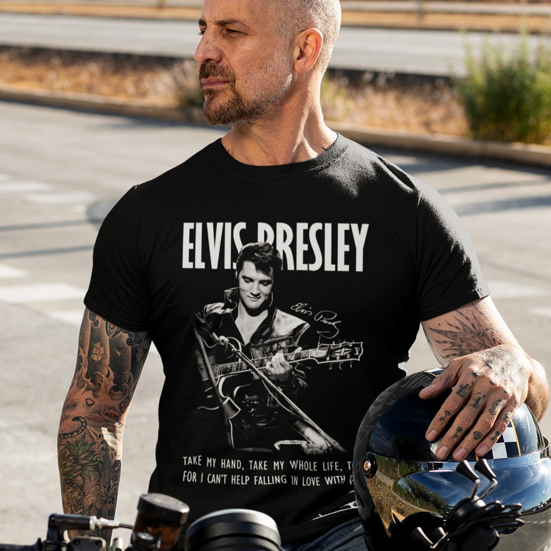 Футболка унісекс Elvis Presley (Lee Rocker Radio) 4XL чорний, фото 1