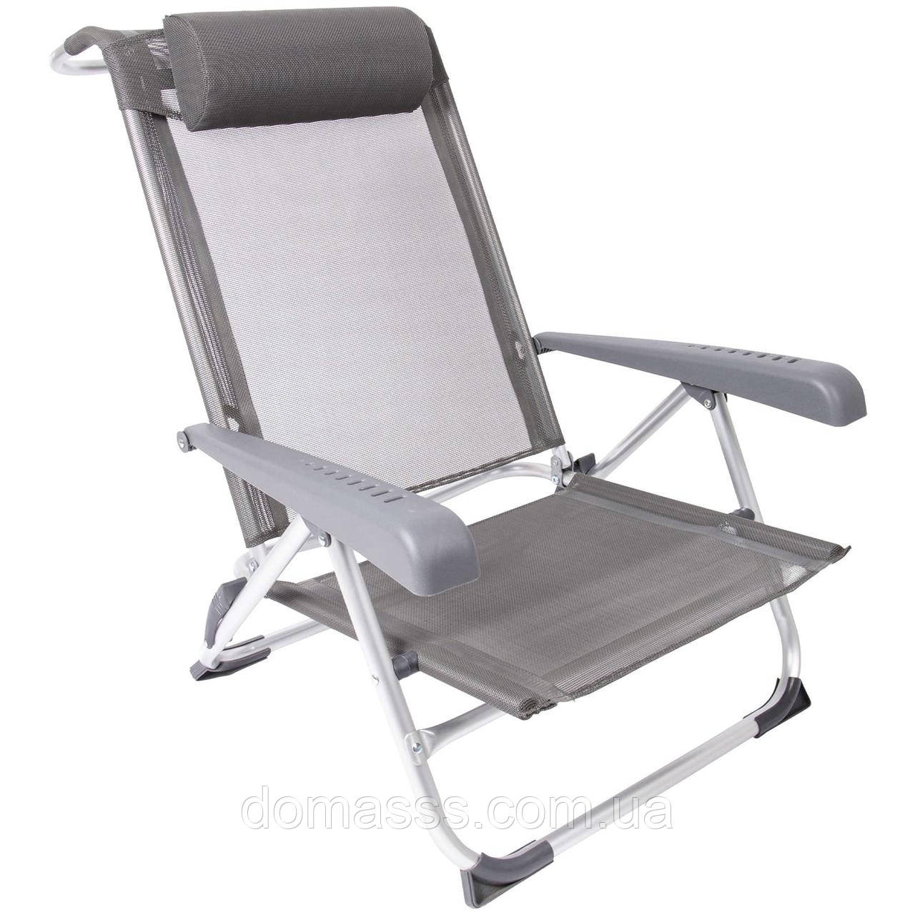 Крісло розкладне Bo-Camp Saint-Tropez Grey (1204796), фото 1