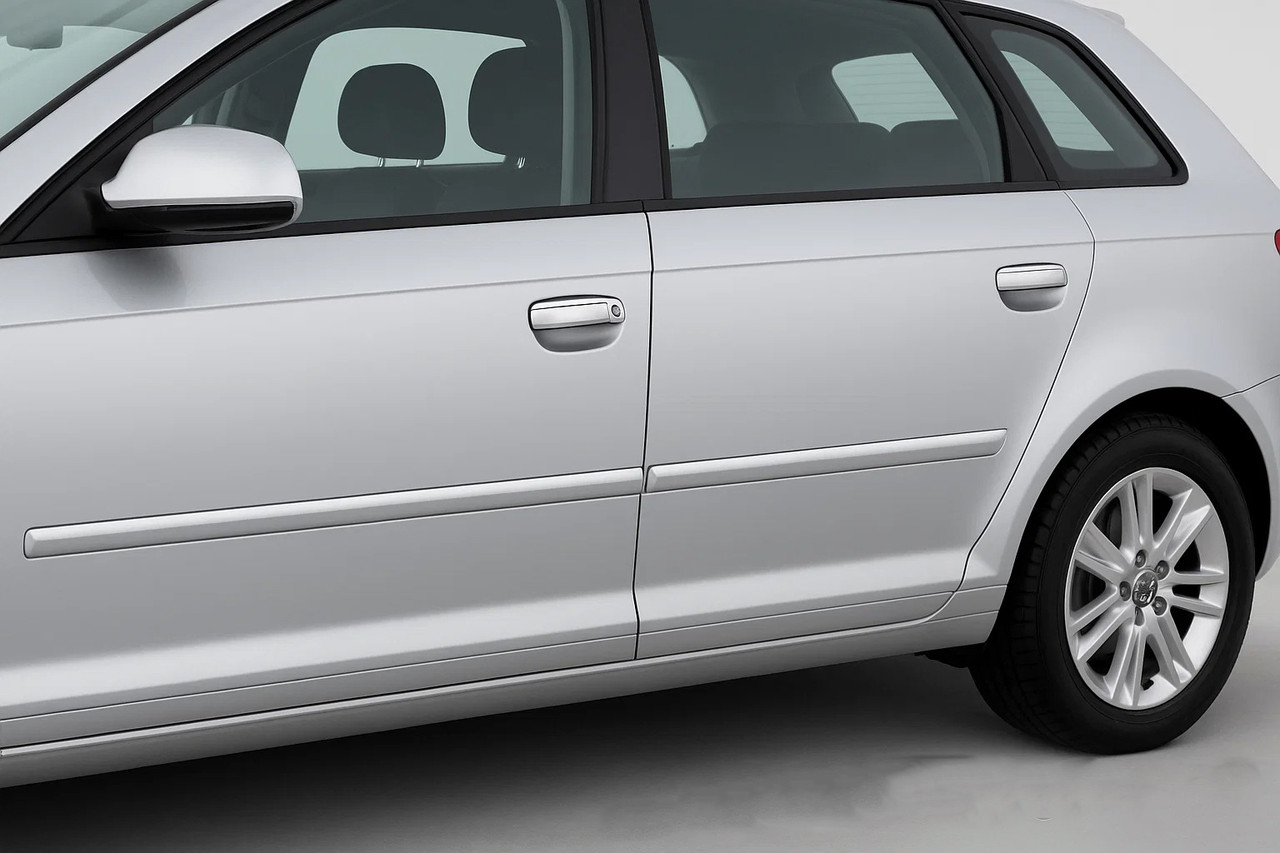 Накладки на ручки 2003-2008 (нерж) для Ауди A3 рр від VLF комп., фото 1