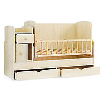 Детская кроватка-трансформер Baby Sleep Angela DTP-S-B Nussbaum (орех), фото 2