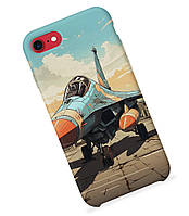 Чохол принт iPhone SE (2020) винищувач F16