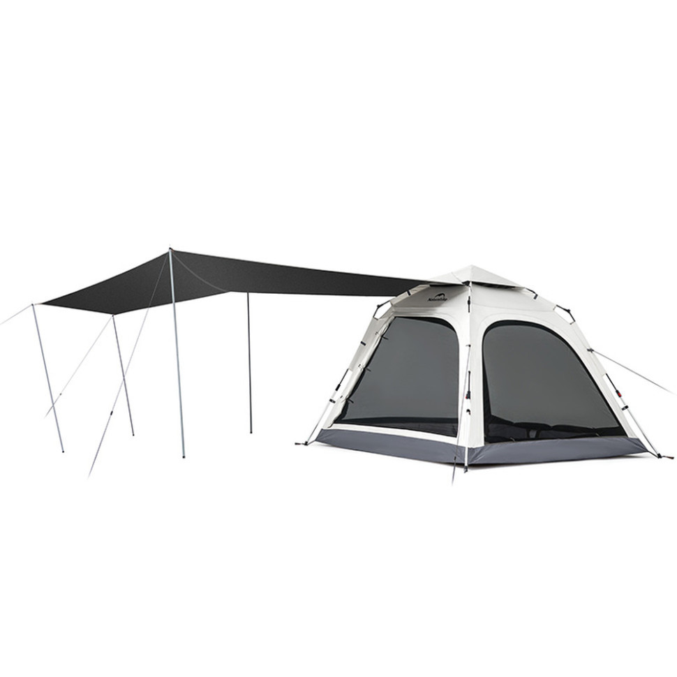 Намет тримісний автоматичний із тентом Naturehike Ango CNK2550WS010, L, сірий, фото 1