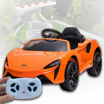 Спортивний дитячий електромобіль на пульті керування та швидкістю до 5 км/год Bambi M 5030EBLRS-7 Помаранчевий