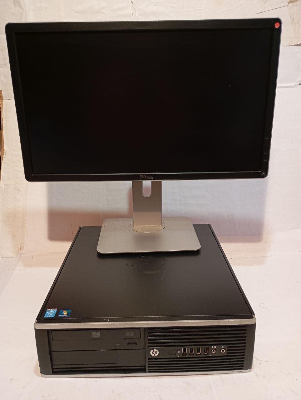 Б/в Комплект ПК Б-клас: HP Compaq Pro 6300 SFF| i5-3570| 8GB RAM| 500GB HDD| HD 2500+Dell P2214Hb| 22" 1920x1080 | DP, DVI, VGA,