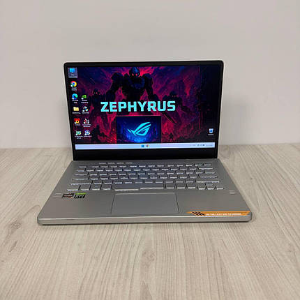 Б/в Ігровий ноутбук Б-клас Asus ROG Zephyrus G14 GA401QM 14" 2560x1440| Ryzen 9 5900HS| 16GB RAM| 512GB SSD NVMe| RTX 3060 6GB, фото 1