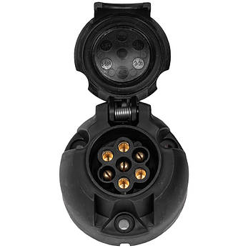 Розетка Jaeger 7 контактна з вимикачем 11006463, фото 1