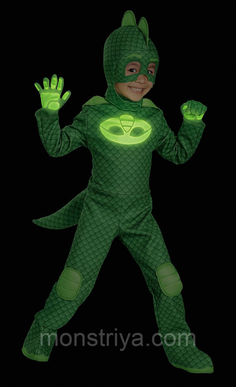 Герої в масках - Костюм ДеЛюкс Геко (Gekko) світиться в темряві - Pj Masks