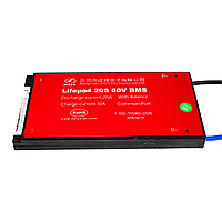 BMS плата LiFePO4 60V 20S Dis 20A Ch 10A