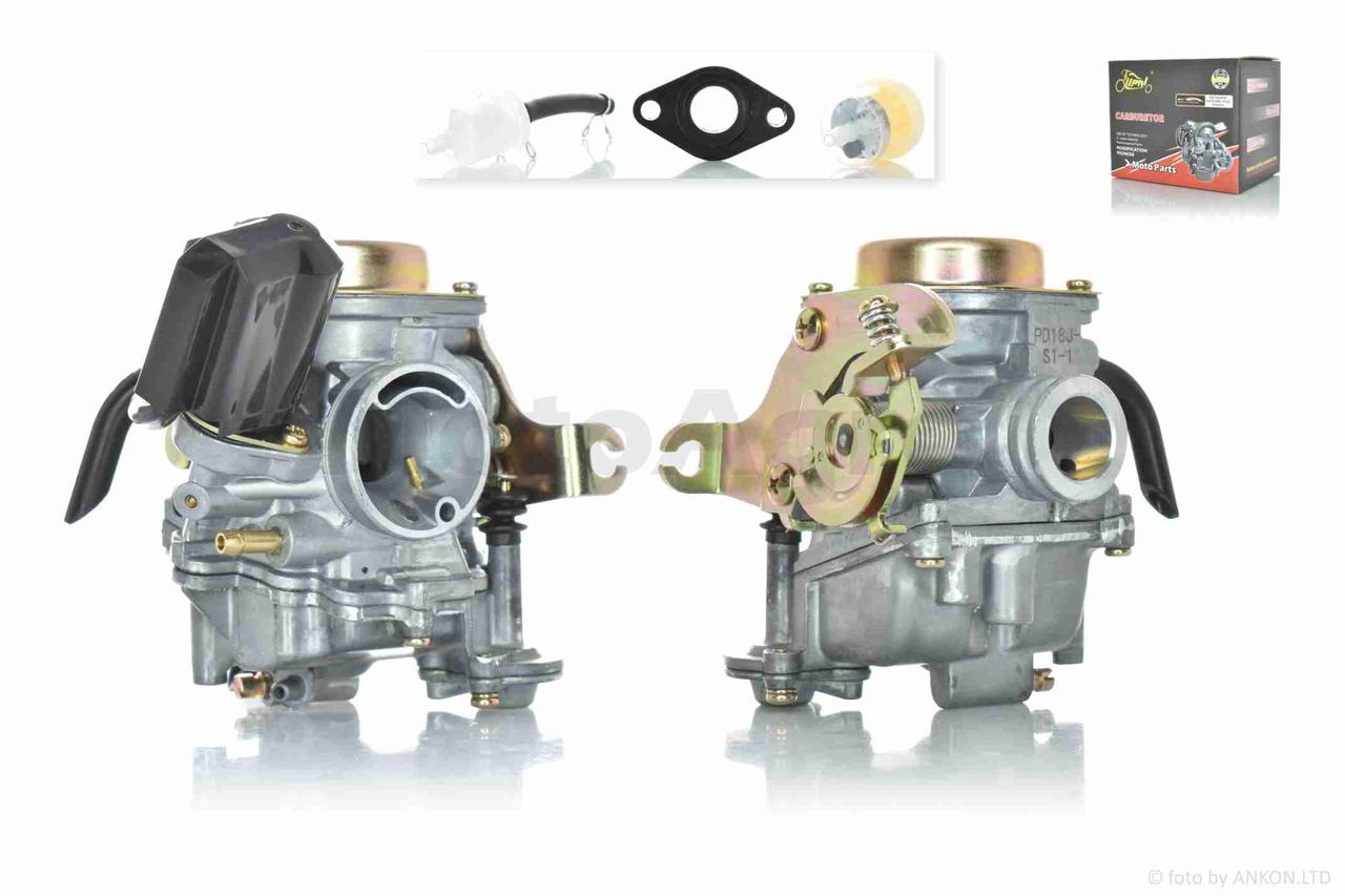 Карбюратор китайський скутер 80 d18 PRO "LIPAI" AT-8895, фото 1