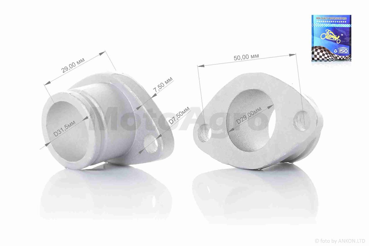 Перехідник карбюратора адаптер PZ26/27/30 на двигун 157QMJ (китайський скутер 150) AT-3984, фото 1