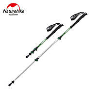 Трекінгова палиця 3-сек. Naturehike Women 6061 AL NH17D001-Z, 57-120 см, алюміній, зелена