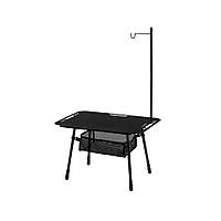 Складаний стіл Naturehike CNK2450JJ025, 60х40 см, алюміній, чорний