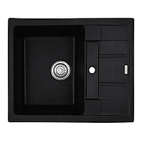 Мийка кухонна Haiba HB8210-G226 Black 620x500x200 (HB0983)
